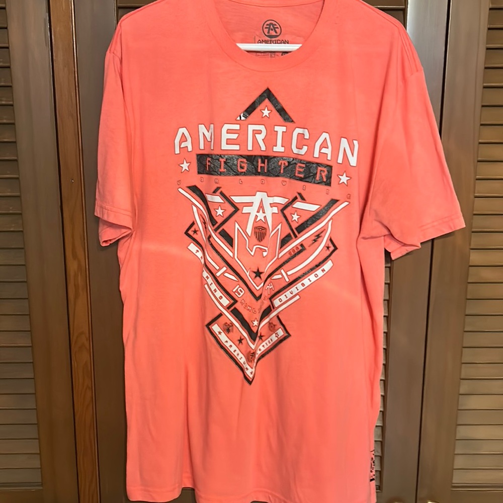 Men’s American Fighter shirt from the Buckle Store 4XL Peach Color